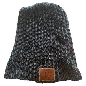Love Your Melon Black and Brown Knit Hat